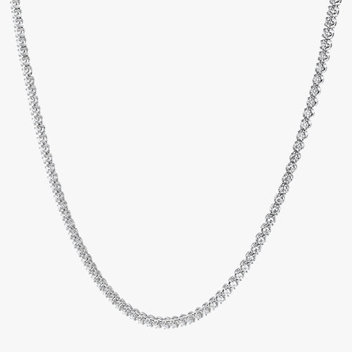 3 Carat Diamond Tennis Necklace - 18K Gold | VS Clarity