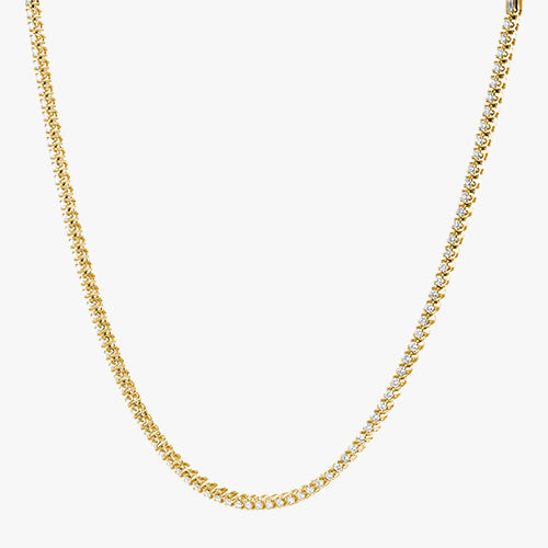 5 Carat Diamond Tennis Necklace - 18K Gold | VS Clarity