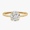 8-Prong Antique Cut Cushion Solitaire Engagement Ring