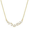 Baguette Cluster Necklace - 18K Gold | VS Clarity