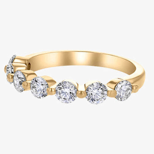 The Floating Diamond Ring VS quality stone 14K 18K gold rose white yellow platinum