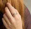 Floral Diamond Cluster Ring - 18K Gold | VS Clarity