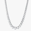 Graduated Diamond Tennis Necklace - Lab Grown Diamonds | VS Clarity