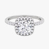 Halo Cushion Engagement Ring