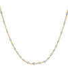 Diamond Station Tennis Necklace - 18K Gold | VS Clarity