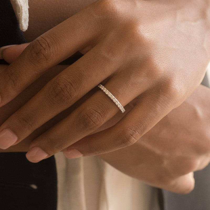 18K Eternity Diamond Band Ring Noémie - Main Image