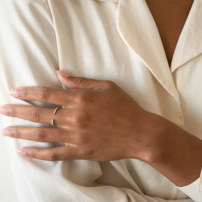 Dream Box Blue Nile Virtual Ring Try On Open Ring 18K Gold Open