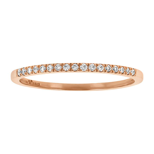 Petite Diamond Band Ring - 18K Gold | VS Clarity