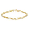 Diamond Curb Chain Bracelet - 18K Gold | VS Clarity