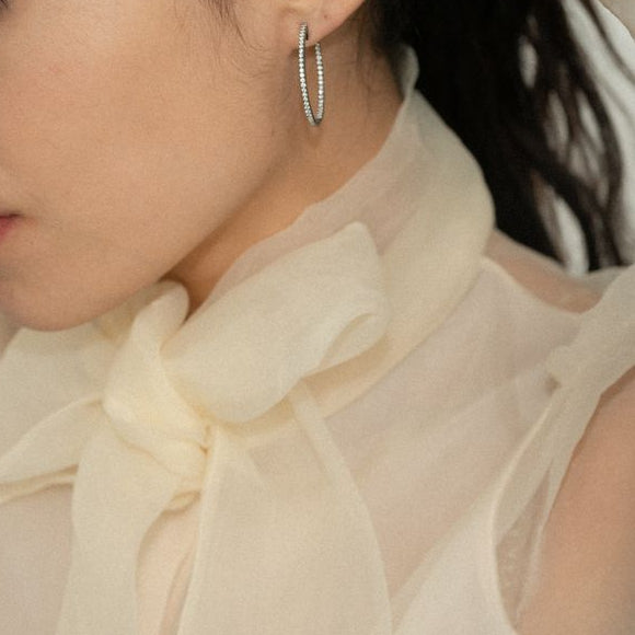 sterling silver VS quality diamonds