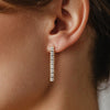 Baguette Cluster Drop Earrings - 18K Gold | VS Clarity