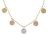 Personalized Diamond Medallion Necklace - 18K Gold | VS Clarity