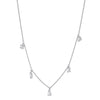 Multi Shape 5 Diamonds Necklace - Lab Grown Diamonds | VS Clarity