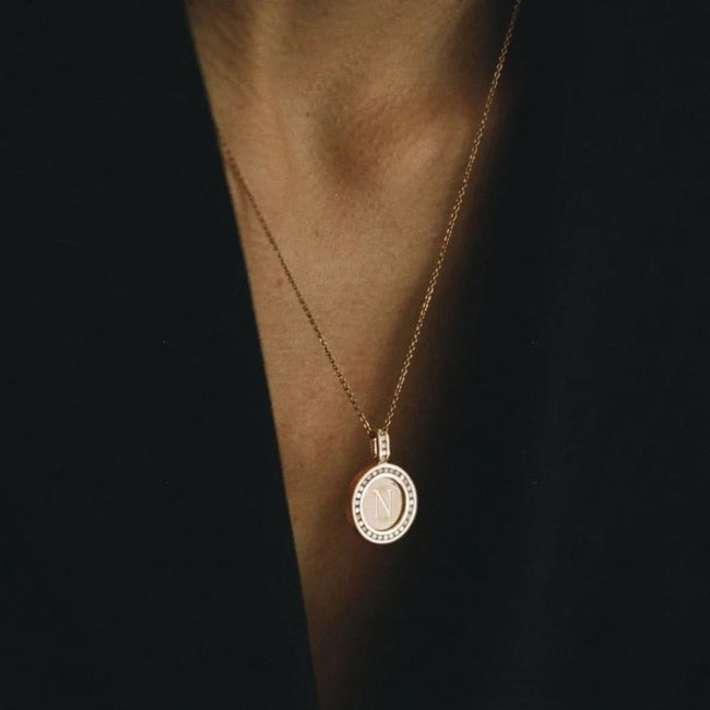 Personalized Diamond Letter/Symbol Pendant Necklace - 18K Gold | VS Clarity