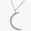 Crescent Moon Necklace - 18K Gold | VS Clarity