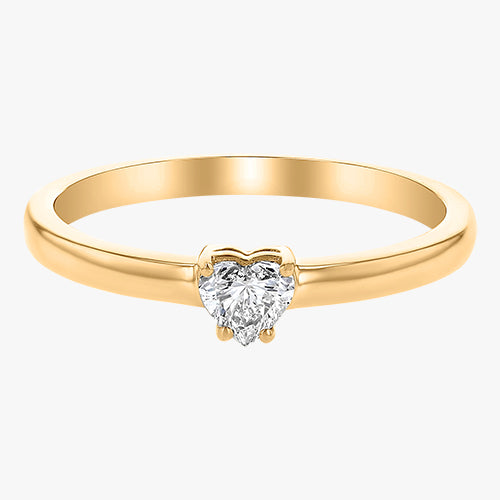 The Heart Shaped Diamond Ring VS quality stone 14K 18K gold rose white yellow