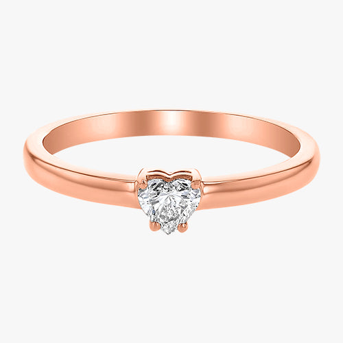 Heart Shaped Diamond Ring - 18K Gold | VS Clarity