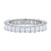 Emerald Cut Eternity Band - 18K Gold | VS Clarity