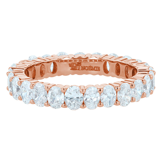 Oval Cut Diamond Eternity Band Ring - Lab Grown Diamonds | VS Clarity