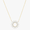 Sunburst Diamond Necklace - 18K Gold | VS Clarity