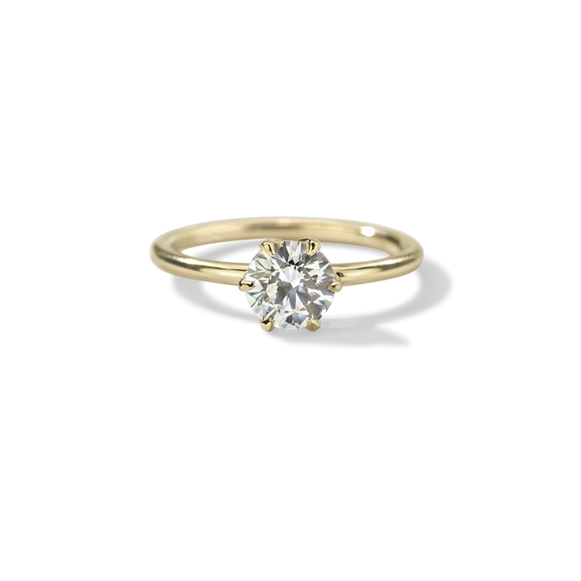 18K Gold Chispa Sparkle Diamond Engagement Ring