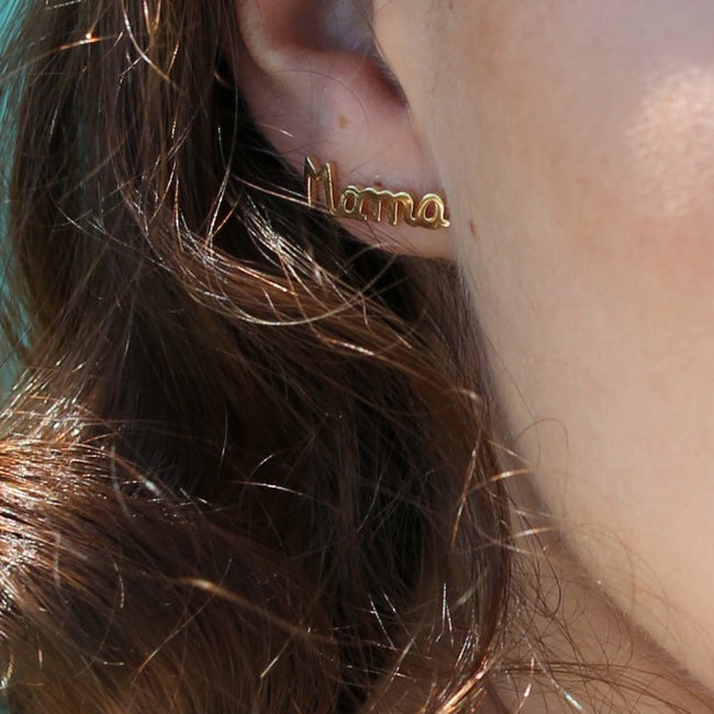 Mama Stud Earring - 18K Gold | VS Clarity
