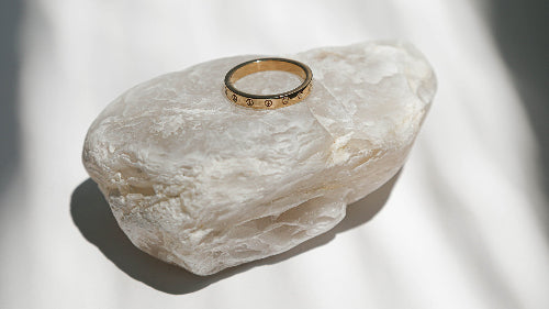 The Personalized Symbol Ring 14K 18K gold rose white yellow