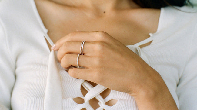Diamond Eternity Band Ring - 18K Gold | VS Clarity