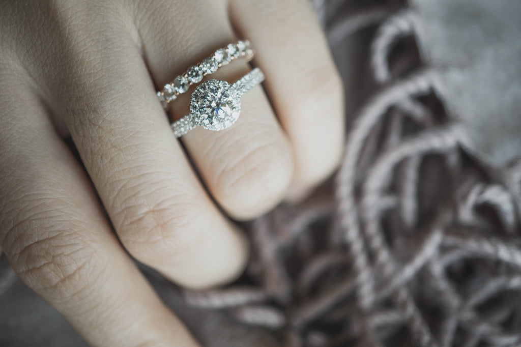 How to Wear an Engagement Ring & Wedding Band