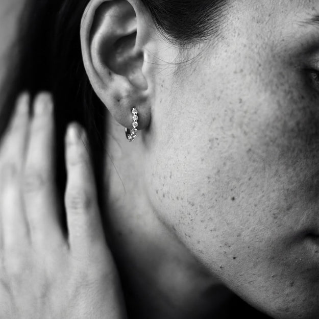 Multiple Hoops with 0.50 Carats - Sterling Silver | VS Clarity Lab Diamonds