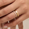 Connecting Gold and Diamond Ring - 18K Gold | VS Clarity