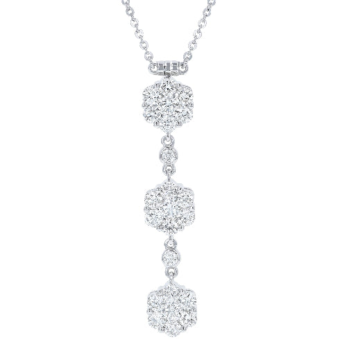Flower Drop Pendant - Lab Grown Diamonds | VS Clarity