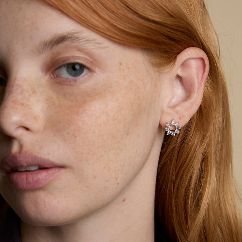 VS Clarity sparkling diamonds 14K 18K Gold