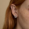 Multi Shape Diamond Circle Earrings - 18K Gold | VS Clarity