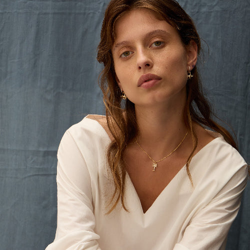 VS Clarity sparkling diamonds 14K 18K Gold