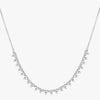 Triple Diamond Half-Tennis Necklace - 18K Gold | VS Clarity