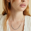 Triple Diamond Half-Tennis Necklace - 18K Gold | VS Clarity