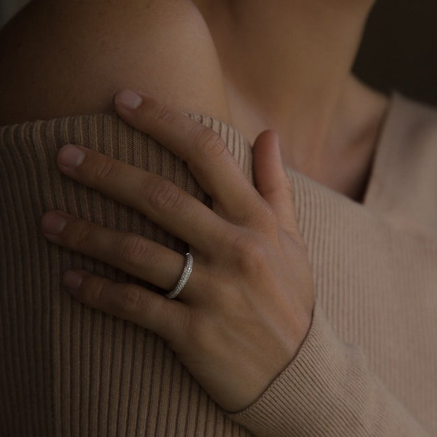 VS quality diamond 14K 18K gold