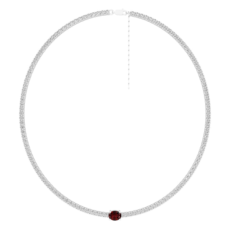 Birthstone Tennis Necklace