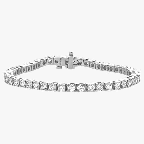 The 5 Carat Diamond Tennis Bracelet VS quality stone 18K gold rose white yellow