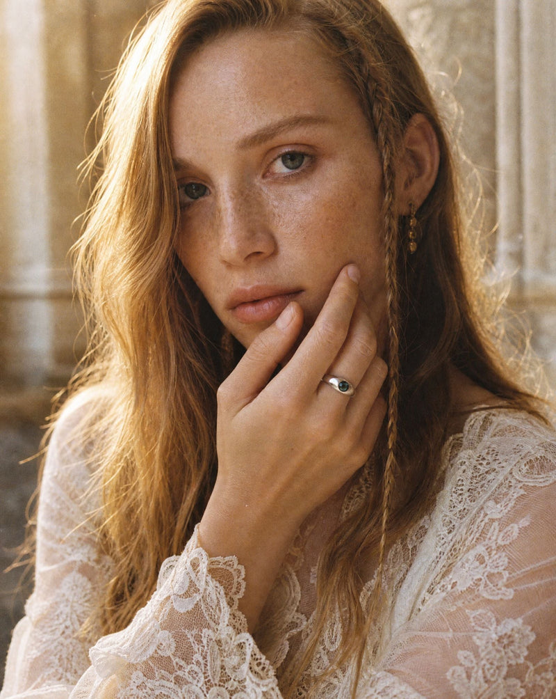 Birthstone Dome Oval Ring