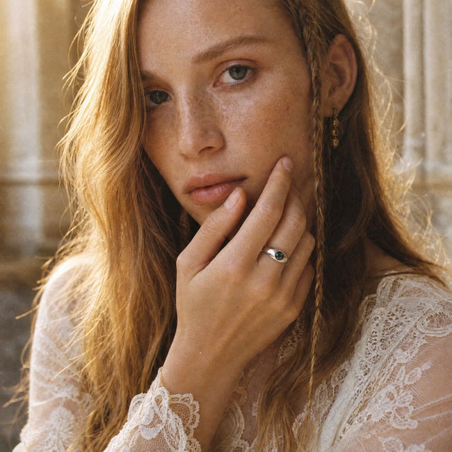 Birthstone Dome Oval Ring