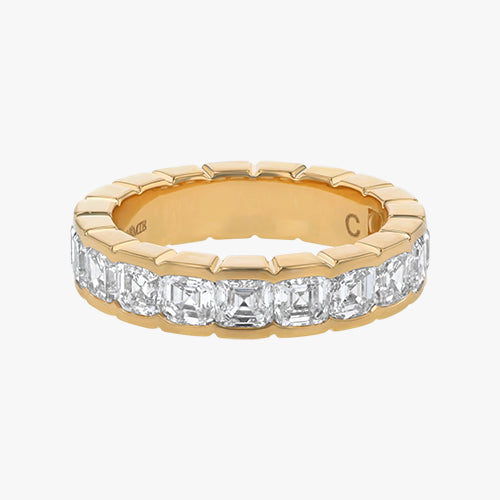 Asscher Cut Lab Grown Diamond Eternity Band Ring