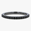 Black Diamond Eternity Band Ring - 18K Gold