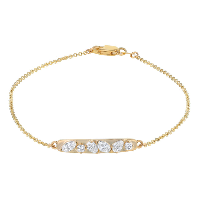 Confetti Diamond Multi Shape Bracelet - Lab Grown Diamonds | VS Clarity