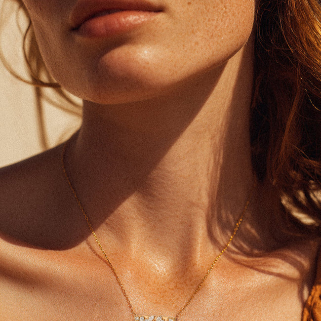 Confetti Diamond Multi Shape Necklace - 18K Gold | VS Clarity
