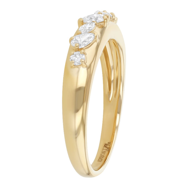 Confetti Diamond Multi Shape Single Row Ring - Lab Grown Diamonds | VS Clarity