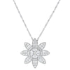 Cosmos Flower Petal Pendant Necklace - 18K Gold | VS Clarity