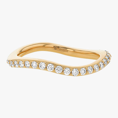 Curved Lab Grown Diamond Eternity Ring