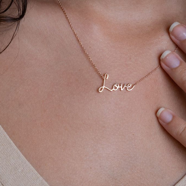 Custom Name Necklace - 18K Gold | VS Clarity